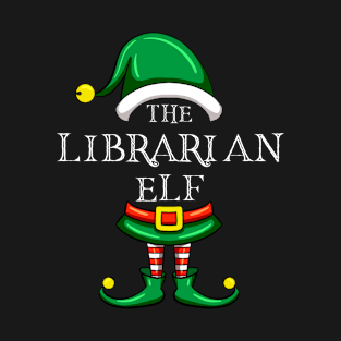 The Librarian Elf Matching Family Christmas Pajama T-Shirt