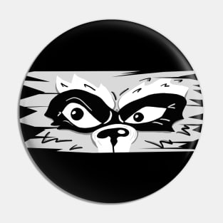 Raccoon Eyes Pin