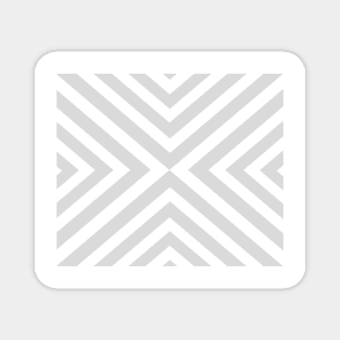 Abstract triangles geometric pattern - gray and white. Magnet