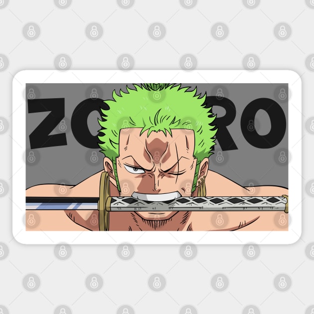 One Piece -- Roronoa Zoro Anime Decal Sticker