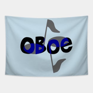 Oboe Notes Tapestry