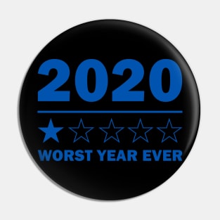 2020 Worst Year Ever One Star Review Tshirt Funny Gifts Pin