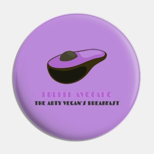 Purple Avocado: Arty Vegan's Breakfast Pin