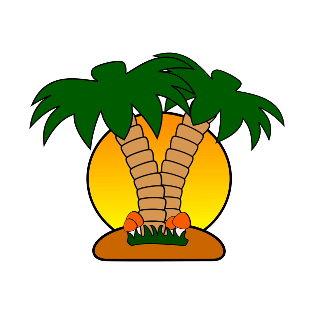 Funny Palm Tree Design by hldesign