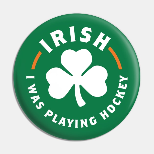 St. Patrick's Day Hockey Pin by PodDesignShop