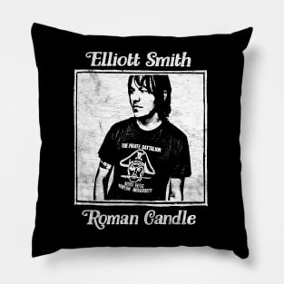 Elliott Smith Roman Candle / Vintage Styled Fan Art Design Pillow