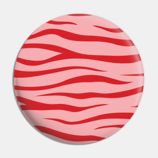 Red Tiger Skin Pattern Pin