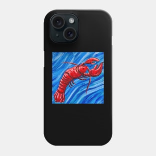 Red Lobster in the Sea Phone Case