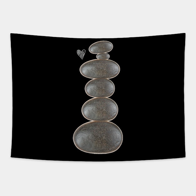 Rock Cairn T-Shirt Rock Stacking & balancing Men Women Gift Tapestry by kaza191