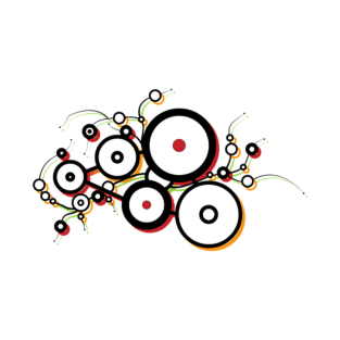 Abstract circles, pattern T-Shirt