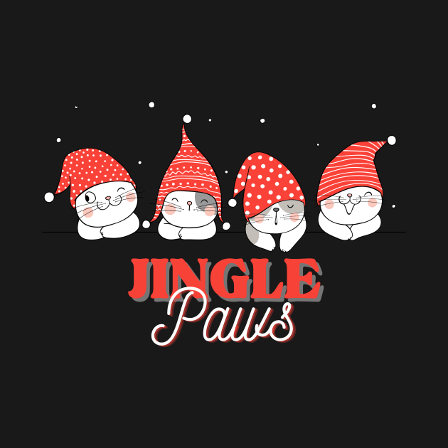 Jingle Paws Cats Christmas Squad Celebration by Bro Aesthetics