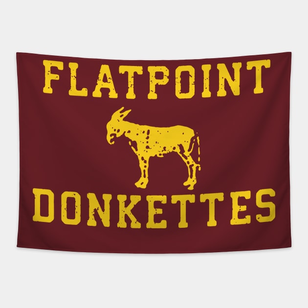 Flatpoint Donkettes Tapestry by LordNeckbeard