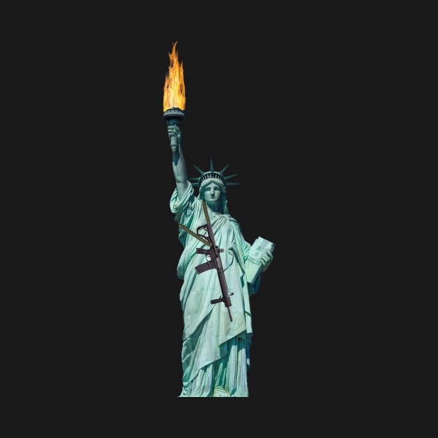 STATUE OF LIBERTY GUN RIGHTS by Cult Classics