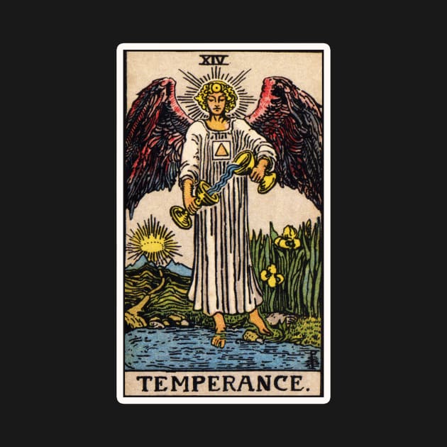 XIV. Temperance Tarot Card by wildtribe