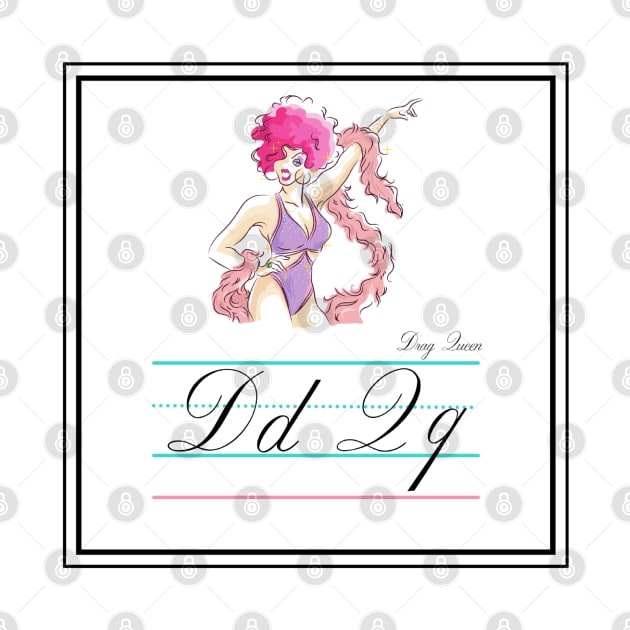 Drag Queen Queer Alphabet Card by 3mosCreatives