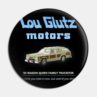 Vacation Lou Glutz Motors Pin