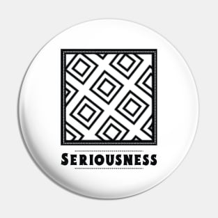 "Seriousness" African Sankofa Adinkra symbol. Pin