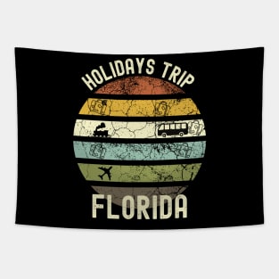 Holidays Trip To Florida, Family Trip To Florida, Road Trip to Florida, Family Reunion in Florida, Holidays in Florida, Vacation in Florida Tapestry