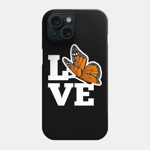 Love Monarch Butterfly - Watching Monarchs Gift Phone Case by ScottsRed