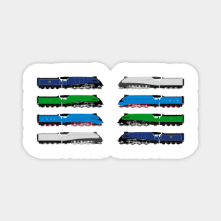 Sir Nigel Gresley's A4 Steam Locomotives Print Magnet