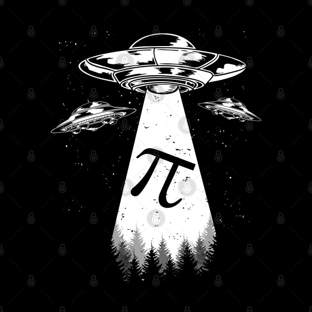 UFO Abduction Happy Pi Day Math Nerd Gift by HCMGift
