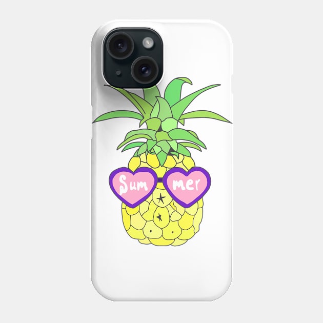 Summer Pineapple Phone Case by alexwestshop