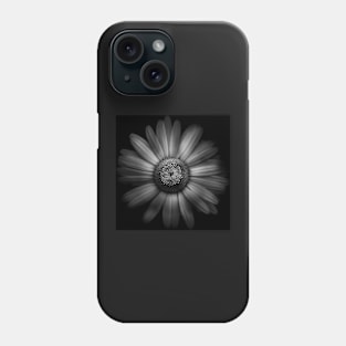 Backyard Flowers In Black And White 31 Phone Case