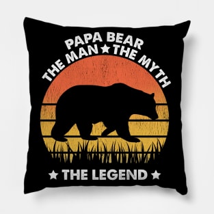 papa bear the man the myth the legend Pillow