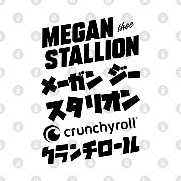 Megan Thee Stallion Crunchyroll Merch CR Loves Megan Thee Stallion by Nicolashca