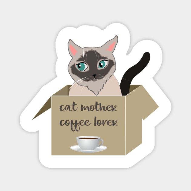 Funny cat mother quote Magnet by Orangerinka