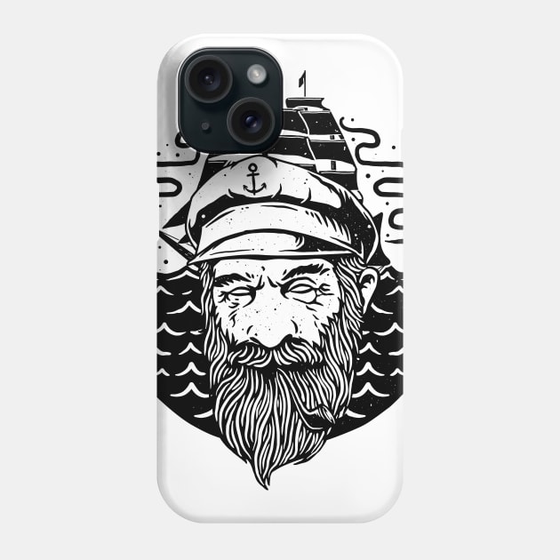 Old Helmsman Phone Case by quilimo