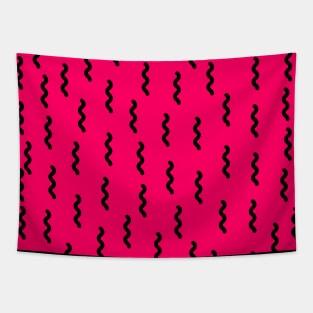 Pink worm Tapestry