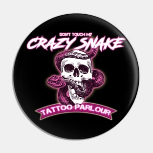 Crazy Snake Tattoo Parlour Pin