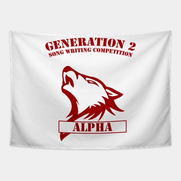 Generation 2 - Alpha (red) Tapestry by Teeznutz