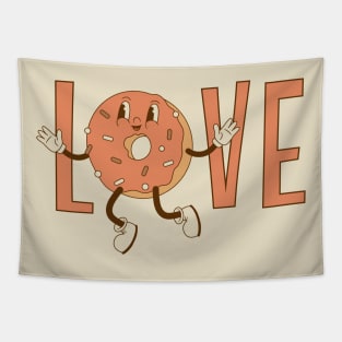 Love Donut, Cute Doughnut Day, Funny Donuts Lover Tapestry