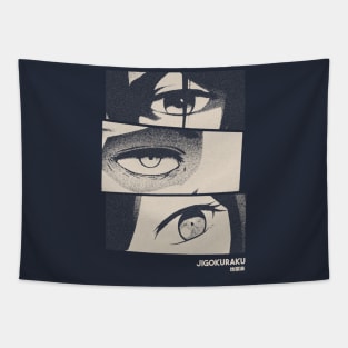 Jigokuraku Gloomy Halftone Fanart Design Tapestry