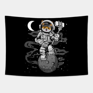 Astronaut Selfie Floki Inu Coin Floki Army To The Moon Crypto Token Cryptocurrency Wallet Birthday Gift For Men Women Kids Tapestry