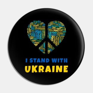 I Stand With Ukraine Pin