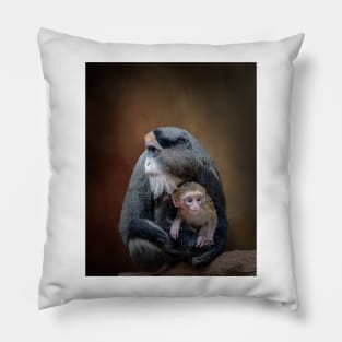 De Brazza's Monkey Babysitting Pillow