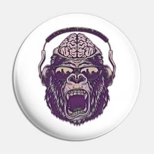 Vintage Gorilla Open Mind Pin