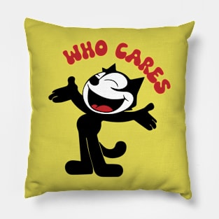 Felix Cat Who Cares Pillow