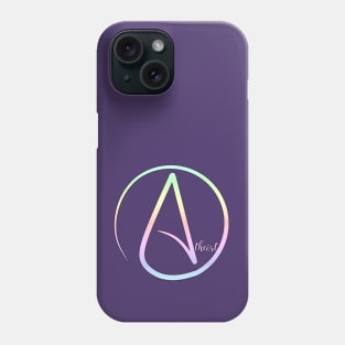 Pastel Rainbow Atheist Phone Case