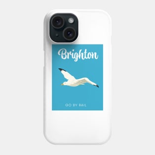 Brighton Seagull travel poster Phone Case