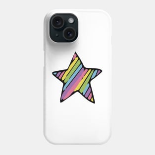 Glam Rock BABY Bright Pastel and Black Stars Phone Case