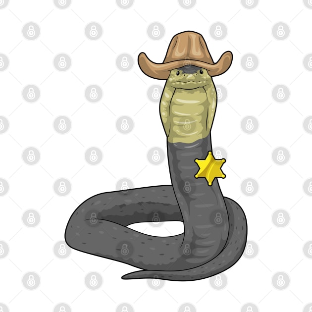 Snake Sheriff Cowboy hat by Markus Schnabel