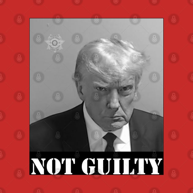TRUMP MUGSHOT NOT GUILTY by thedeuce