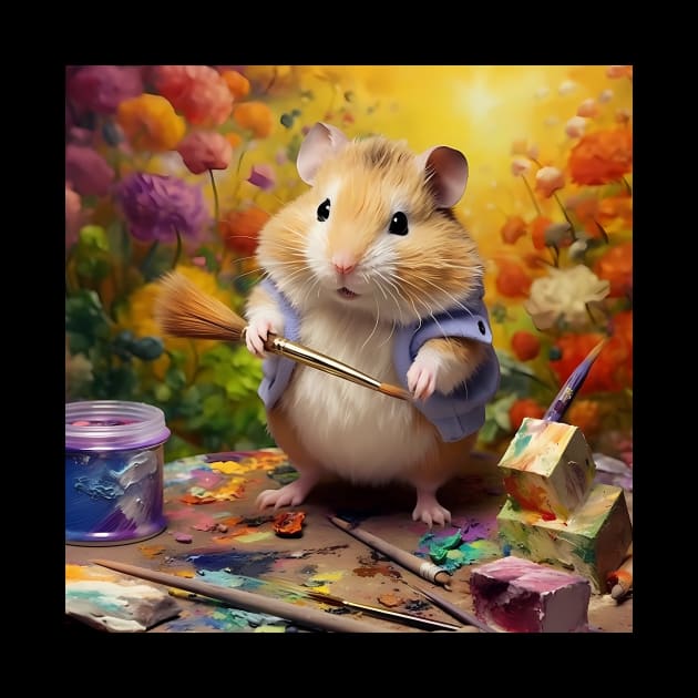Farbenfrohe Hamsterkunst: Entdecke einzigartige Designs von hamsternden Künstlern by FantasyDesignArts