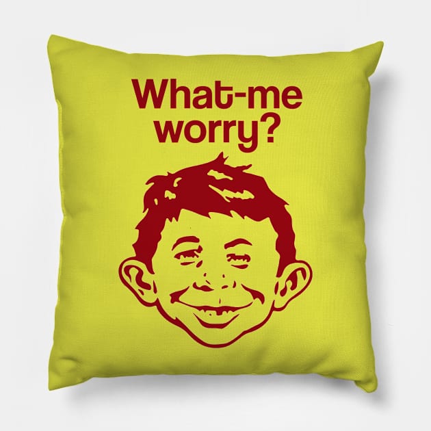 What me worry? Pillow by TomsTreasures