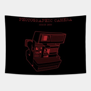 PHOTOGRAPHIC CAMERA red version / Vintage Camera Tshirt Tapestry