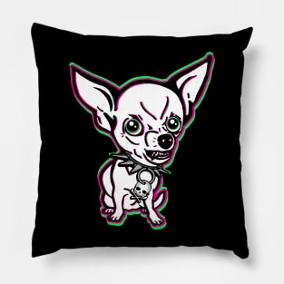 Chihuahua With Punk Attitude Pillow